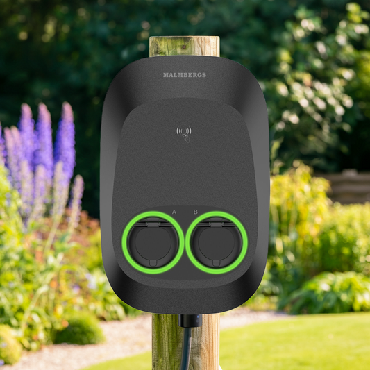 Elbil oplader Evon Dual, 2x11kW, 32A, Udtag, Type 2