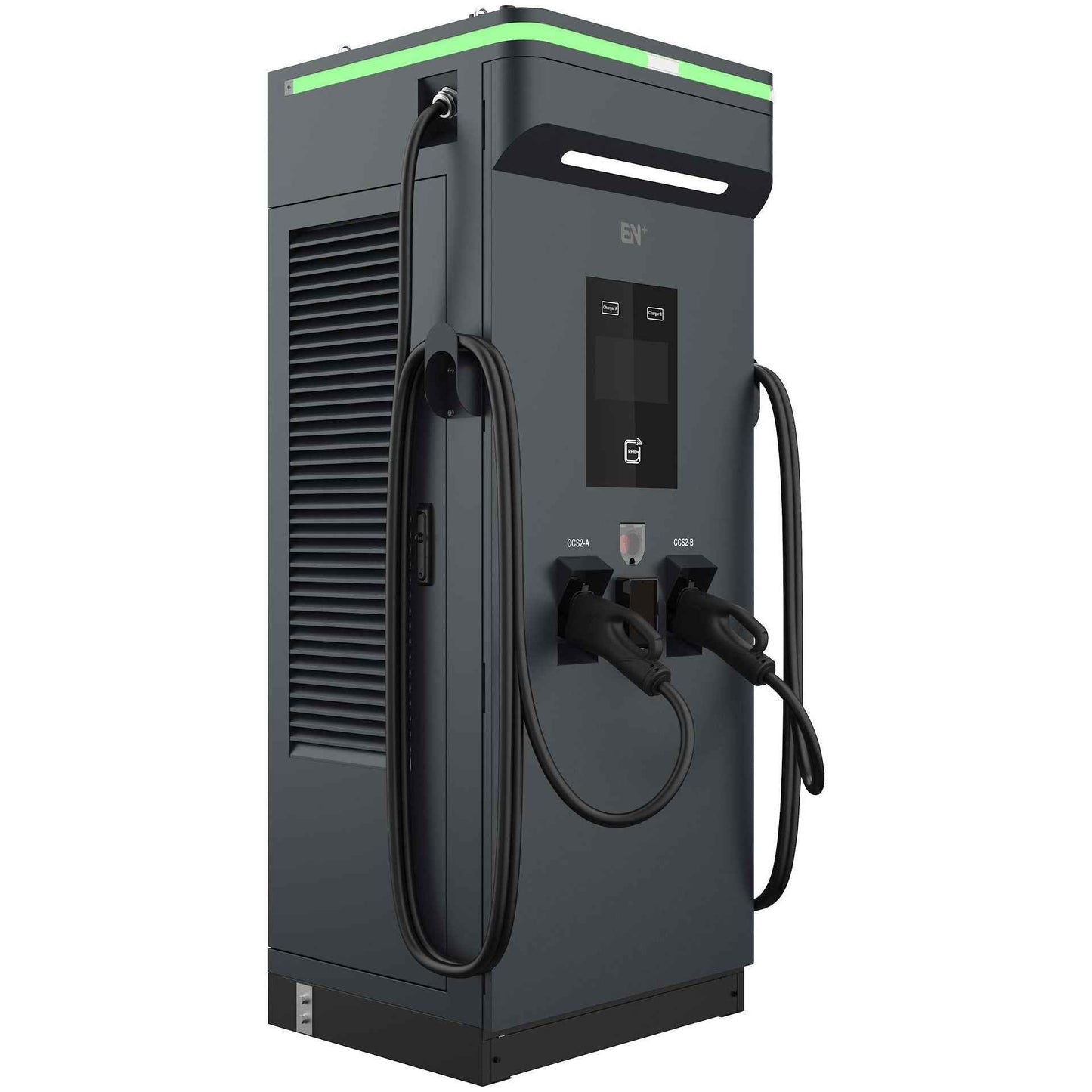 Rocket DC 300 kW ladestation set fra siden